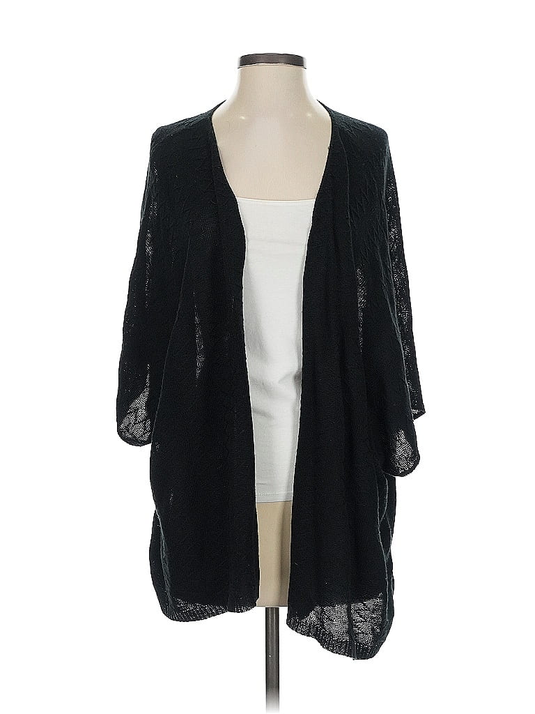 Pre-owned Ashley Stewart Cardigan Sweater In Black