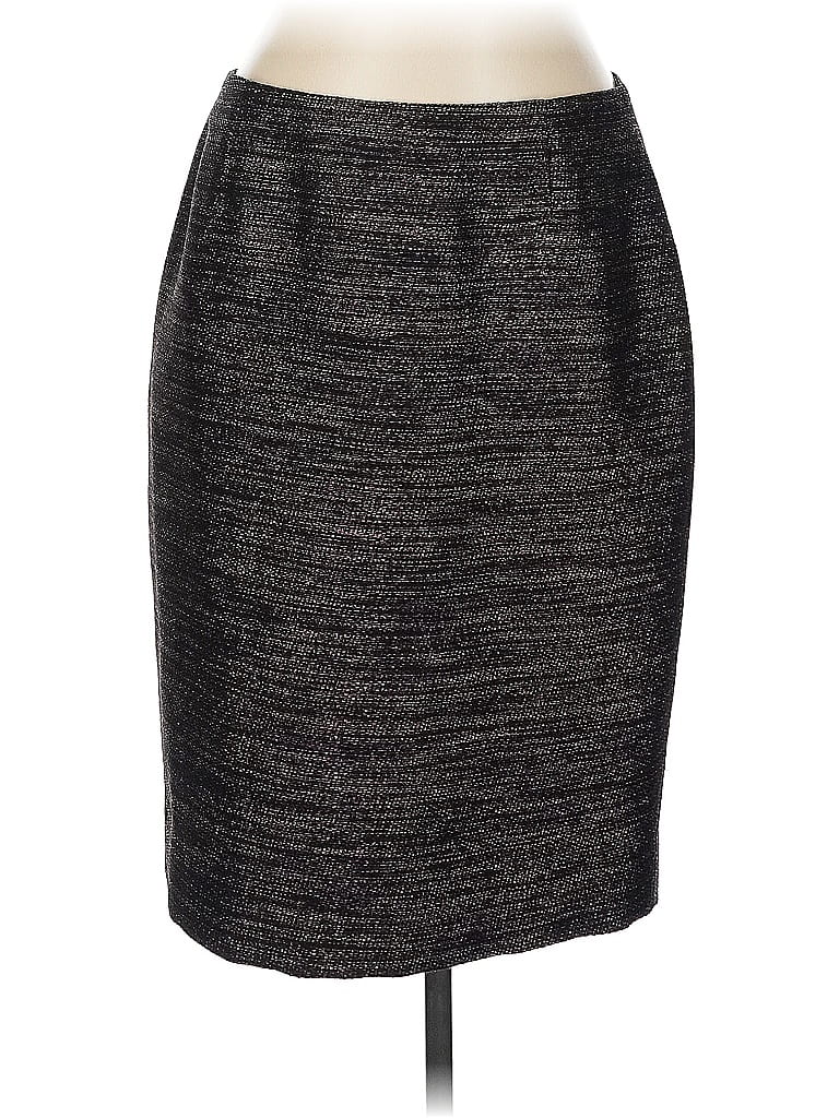 Pre-owned Doncaster Collection Formal Skirt In Gray