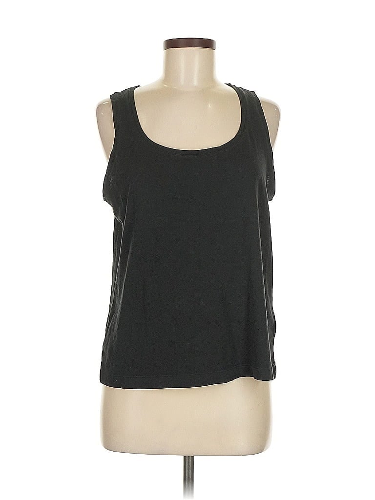 Pre-owned J.crew Factory Store Tank Top Black Halter Neckline Tops