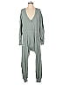 Natural Life 100% Cotton Solid Gray Jumpsuit Size XS - photo 1
