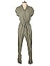 Magaschoni 100% Linen Solid Green Jumpsuit Size 4 - photo 1