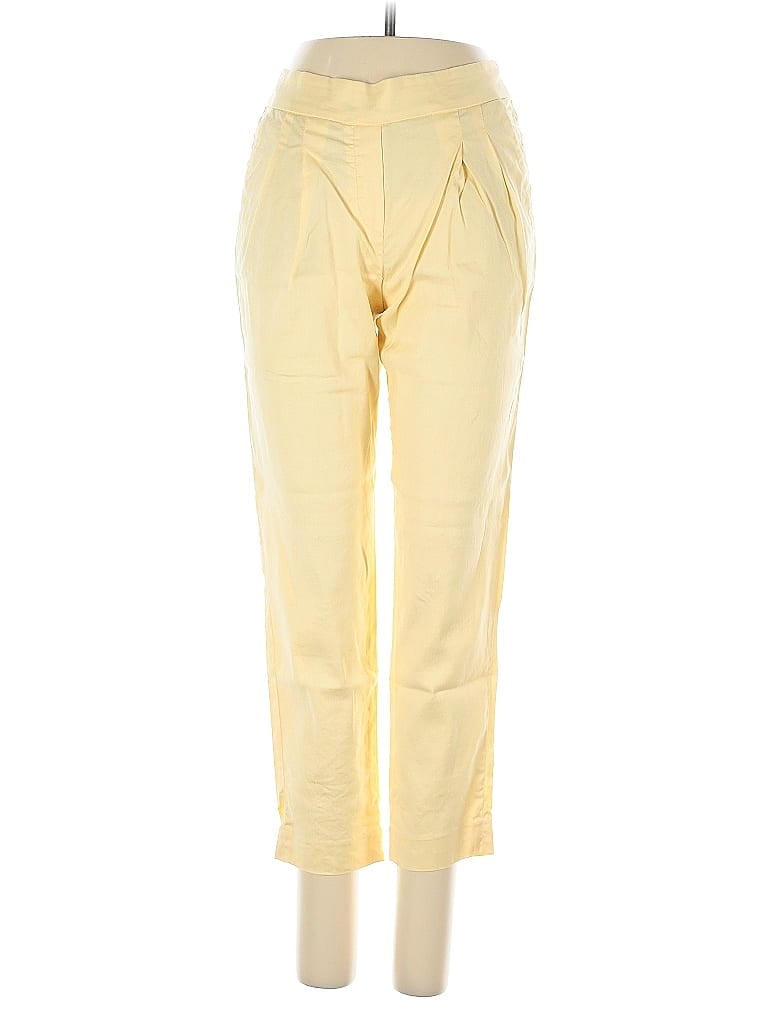 Pre-owned Babaton Casual Pants In Yellow