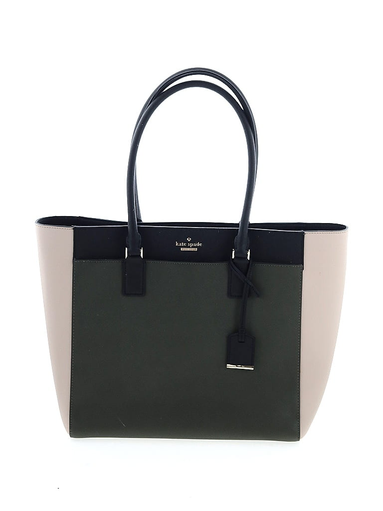 Kate Spade New York Color Block Green Leather Shoulder Bag One size - photo 1