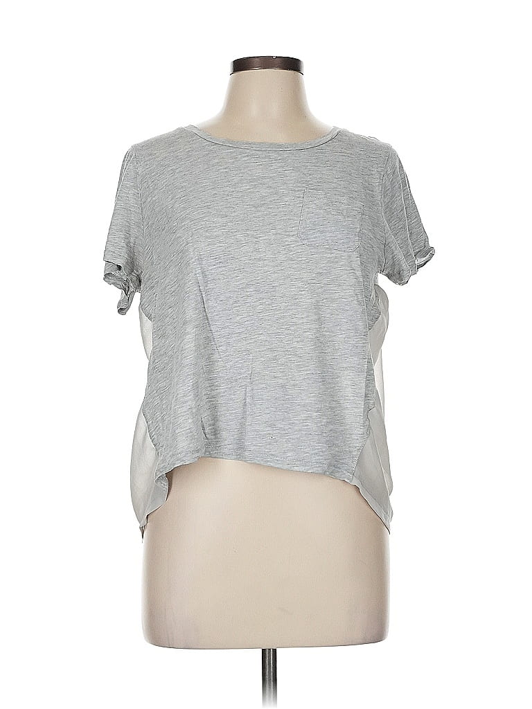 Pre-owned French Connection Short Sleeve T-shirt In Gray