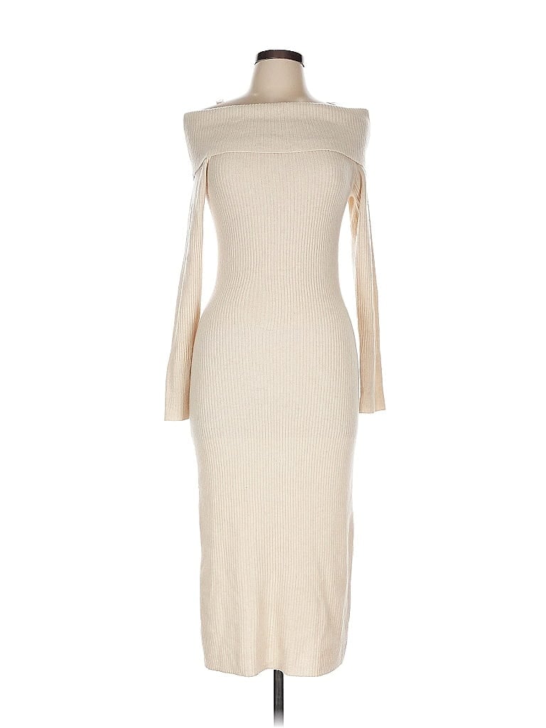 Reformation Ivory Casual Dress Size L - photo 1