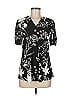 AALLYN Black Short Sleeve Blouse Size M - photo 1