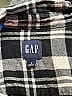 Gap 100% Cotton Plaid Black Long Sleeve Button-Down Shirt Size S - photo 6