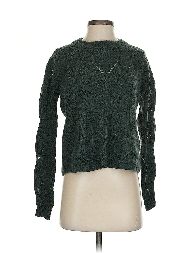 Pre-owned Madewell Pullover Sweater In Green