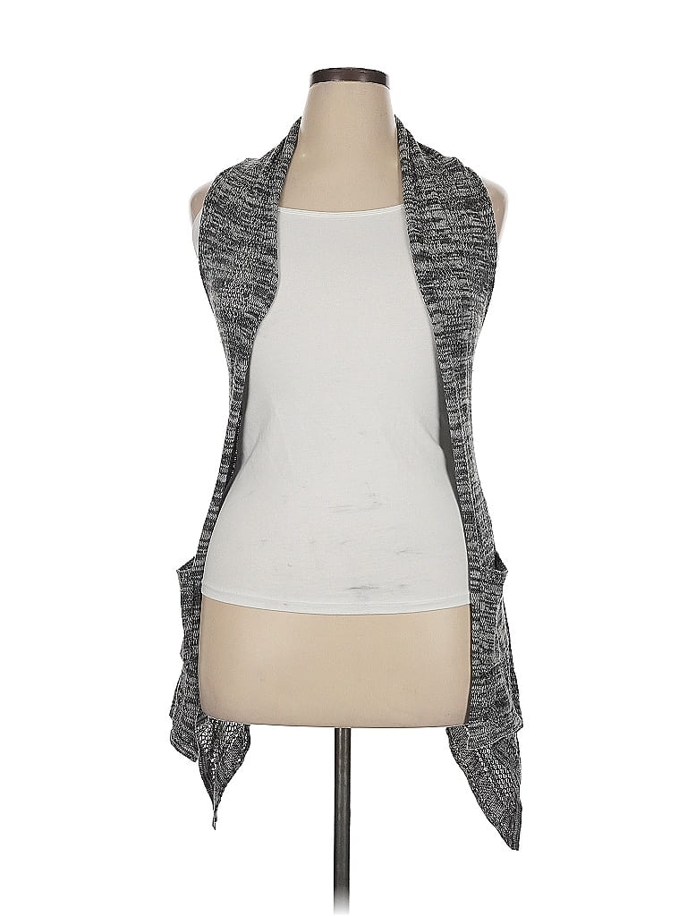 Pre-owned Roxy Cardigan Sweater In Gray