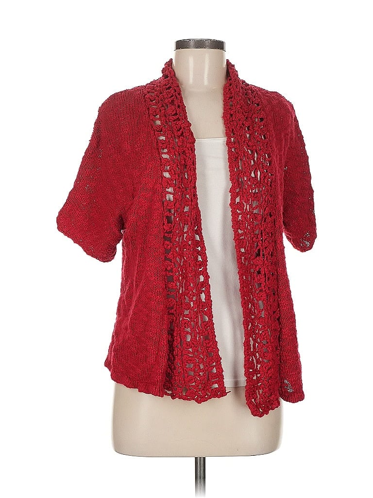Click to view more detailed imagery on our partner's website Pre-owned Fever Cardigan Sweater In Red