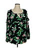 Old Navy 100% Viscose Black Long Sleeve Blouse Size XL (tall) - photo 1