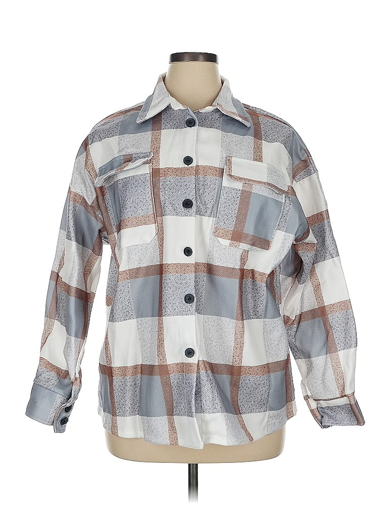 Pre-owned Unbranded Long Sleeve Button Down Shirt In White