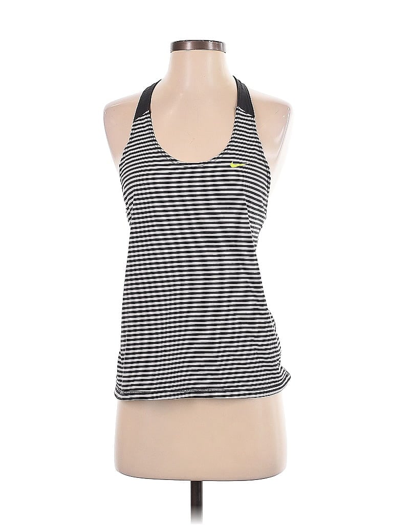 Pre-owned Nike Tank Top Black Halter Neckline Tops