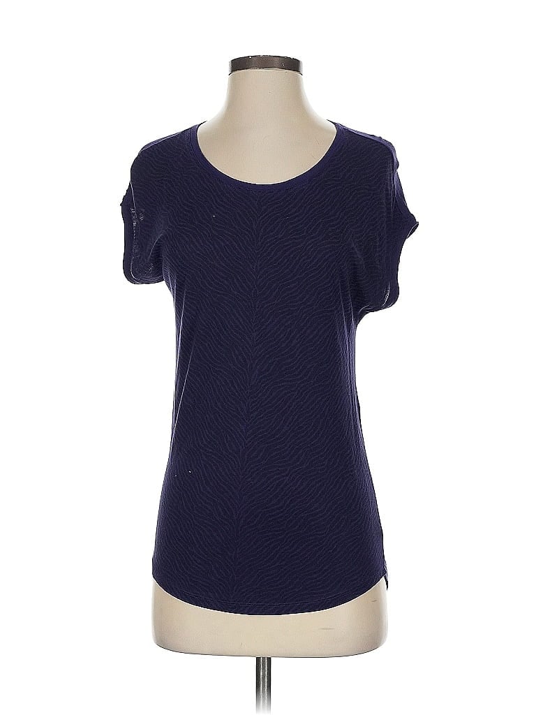 Pre-owned Sandro Short Sleeve T-shirt In Blue