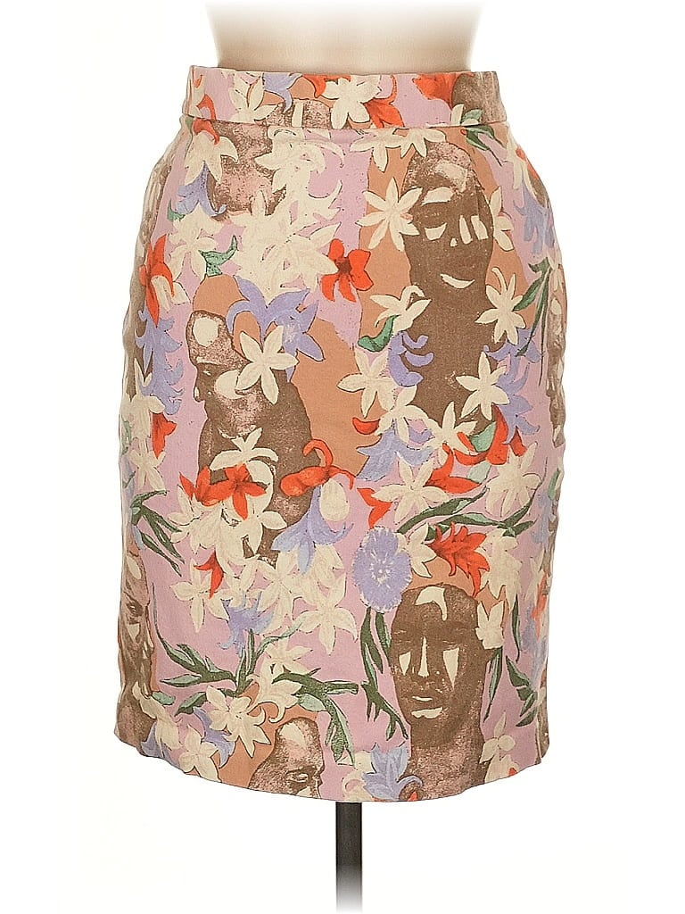 Bogner Floral Tan Casual Skirt Size EU 38 / US 8 - photo 1