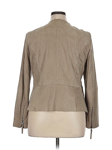 Ecru Leather Jacket (view 2)
