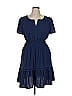 Rachel Zoe TJX 100% Polyester Solid Blue Casual Dress Size XL - photo 1