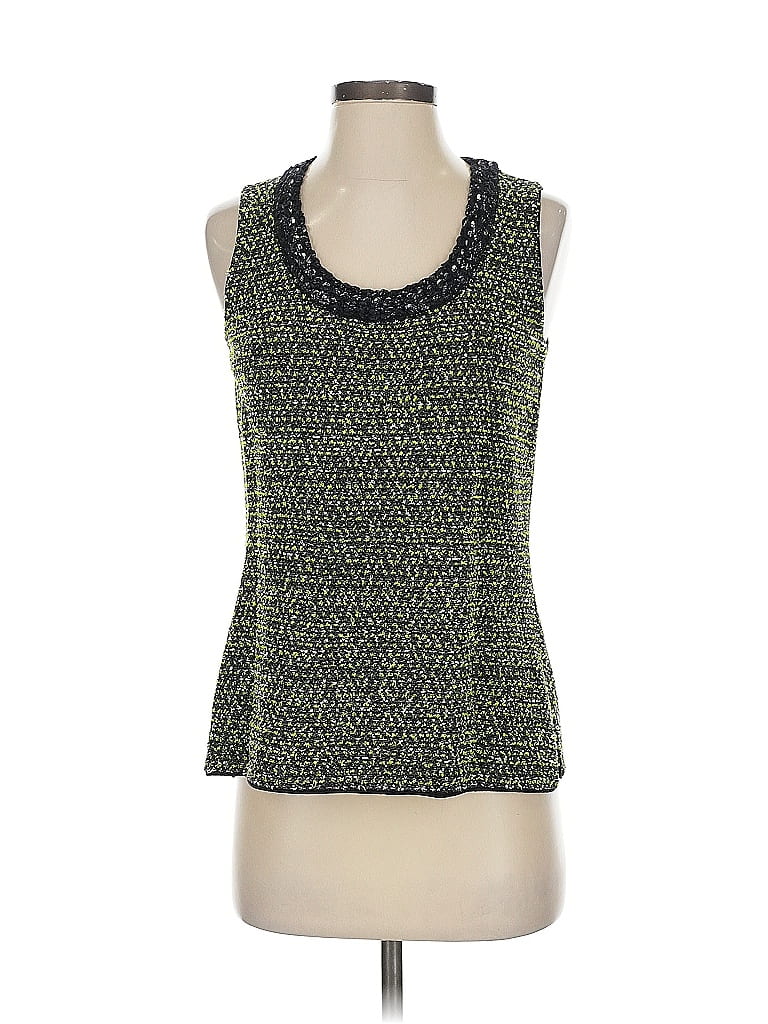 St. John Green Sleeveless Top Size S - photo 1