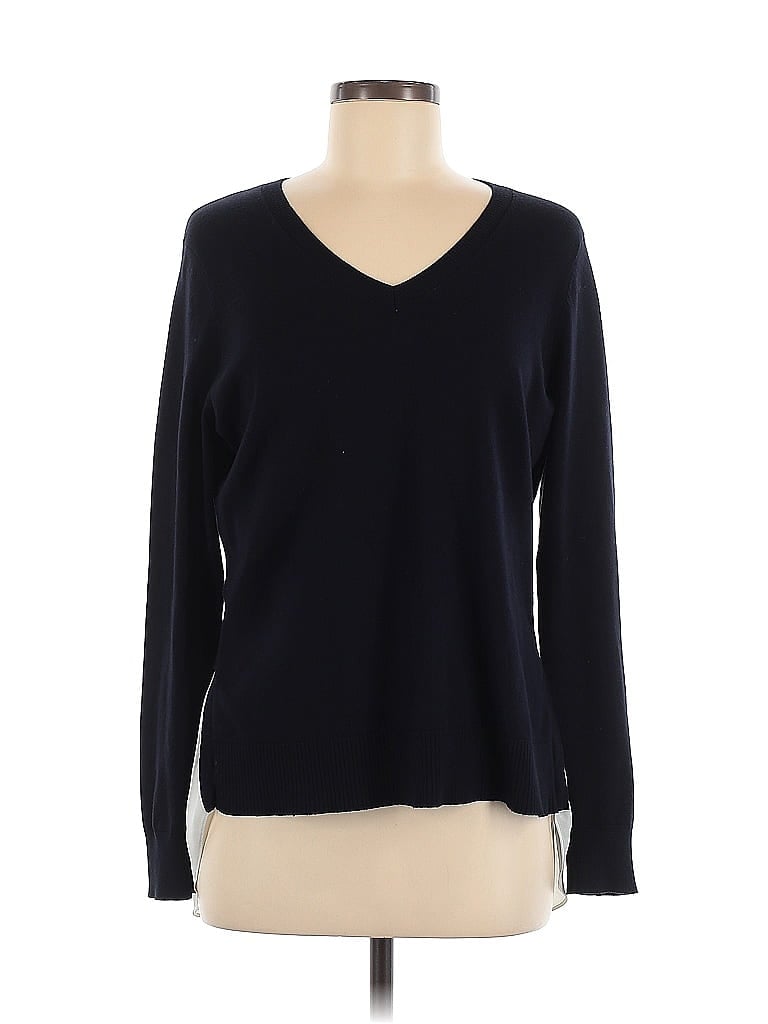 Pre-owned Adrianna Papell Pullover Sweater In Blue