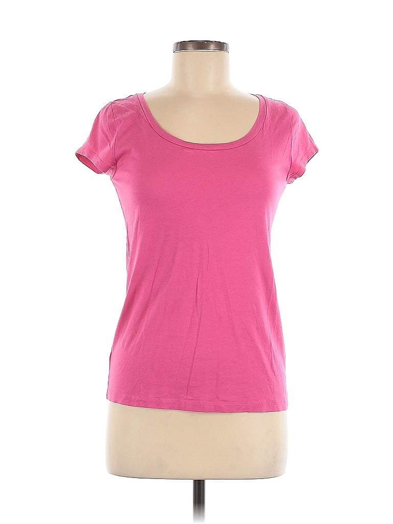 Pre-owned Ann Taylor Loft Outlet Short Sleeve T-shirt In Pink