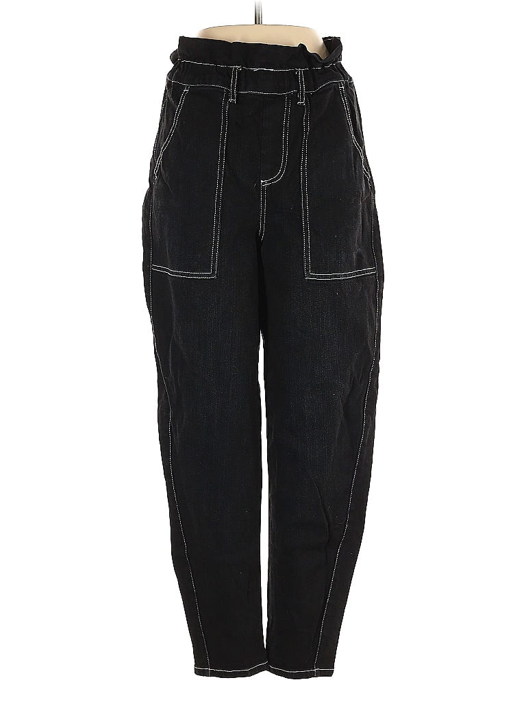 Pre-owned Something Navy Jeans In Black