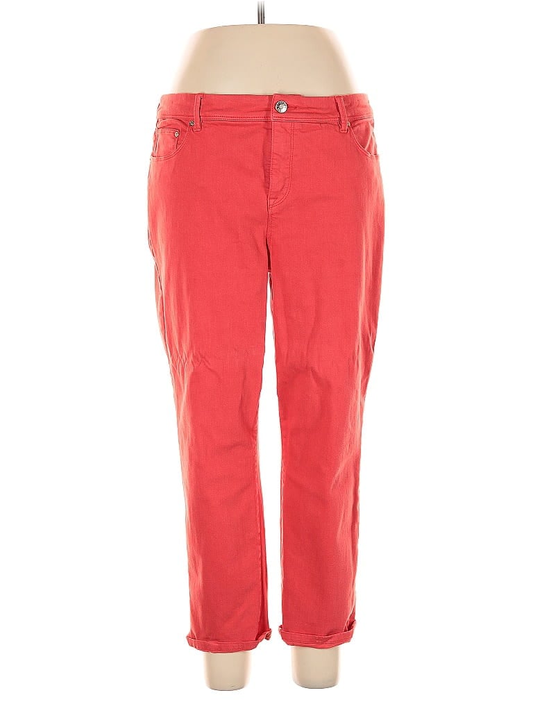 So Slimming by Chico's Red Casual Pants Size L - photo 1