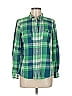 Old Navy Plaid Green Long Sleeve Button-Down Shirt Size M - photo 1