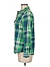 Old Navy Plaid Green Long Sleeve Button-Down Shirt Size M - photo 5