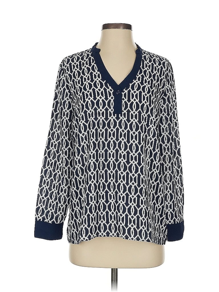 Pre-owned C. Wonder Long Sleeve Blouse In Blue