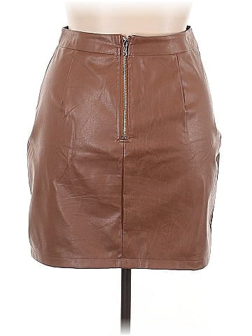 Zeagoo Faux Leather Skirt (view 2)