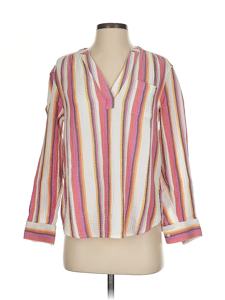 Pre-owned Gap 3/4 Sleeve Blouse In Pink