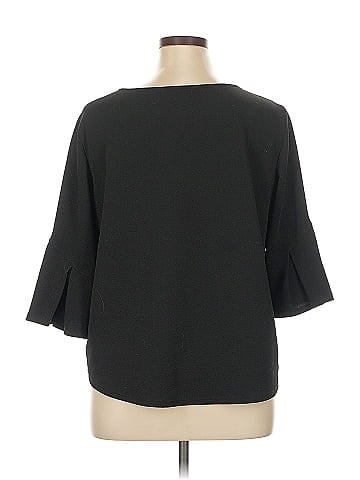Green Envelope 3/4 Sleeve Top (view 2)