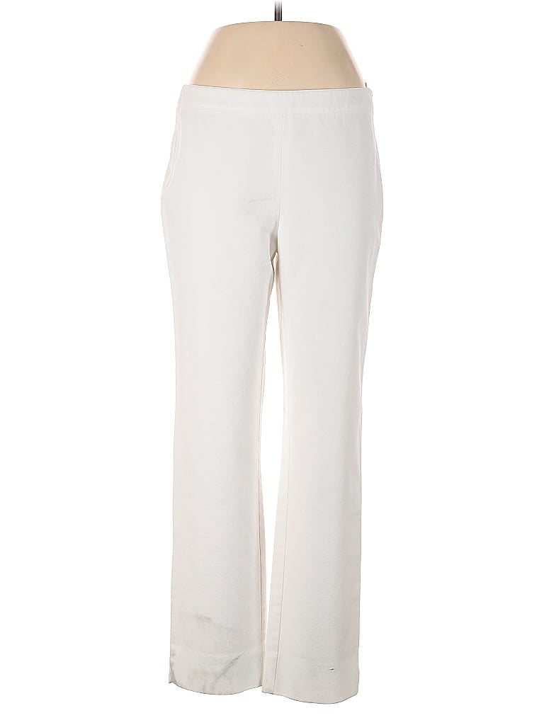 Pre-owned Lafayette 148 Casual Pants In White