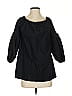 Max Studio 100% Cotton Black 3/4 Sleeve Blouse Size S - photo 1