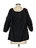 Max Studio 100% Cotton Black 3/4 Sleeve Blouse Size S - photo 2