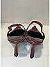 Chanel Color Block Burgundy Vintage Camellia Heels Size EU 38 1/2 - photo 3