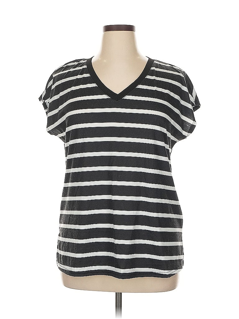 Pre-owned Fashion Short Sleeve T-shirt In Gray