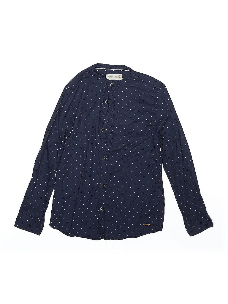 Click to view more detailed imagery on our partner's website Pre-owned Zara Baby Kids' Long Sleeve Button Down Shirt In Blue