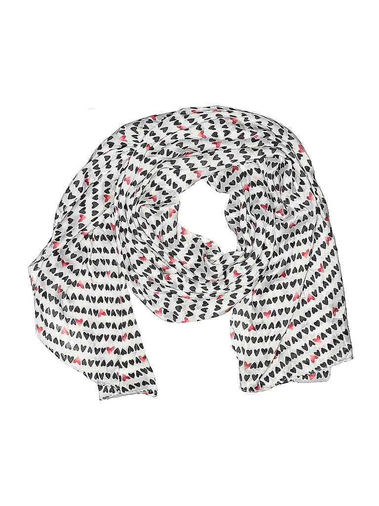 Catherines 100% Polyester Gray White Scarf One size - photo 1