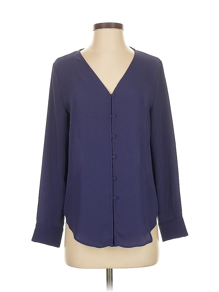 Click to view more detailed imagery on our partner's website Pre-owned Rachel Zoe Tjx 3/4 Sleeve Blouse In Blue
