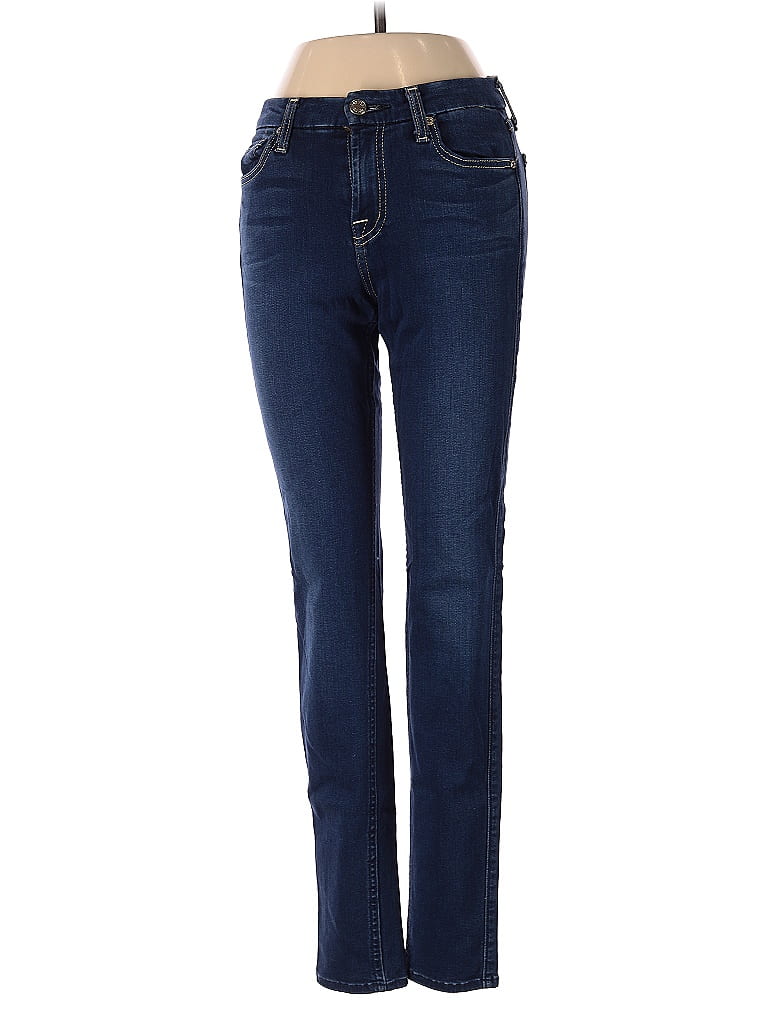 Pre-owned 7 For All Mankind Jeans In Blue