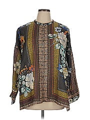 Johnny Was Long Sleeve Silk Top