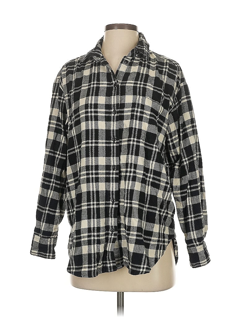 Pre-owned Gap Long Sleeve Button Down Shirt In Black
