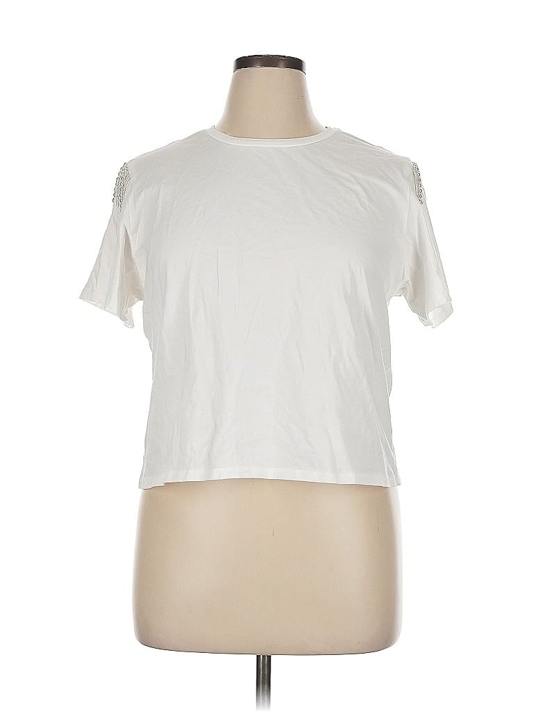 Pre-owned Joie Short Sleeve T-shirt In White