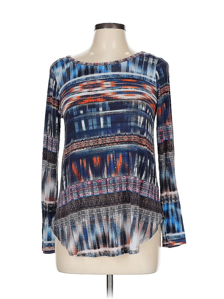 Karen Kane Blue Long Sleeve Blouse Size L - photo 1