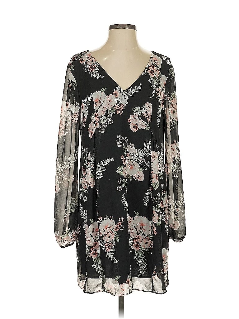 Pre-owned Bcbgeneration Long Sleeve Blouse In Black