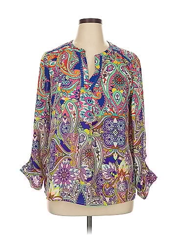 Sharagano Long Sleeve Blouse (view 1)