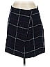 Banana Republic Plaid Black Blue Formal Skirt Size 4 - photo 1