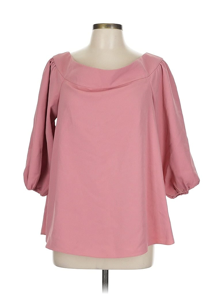 Pre-owned Tibi 3/4 Sleeve Blouse In Pink
