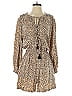 Beachgold 100% Rayon Animal Print Tan Romper Size S - photo 1